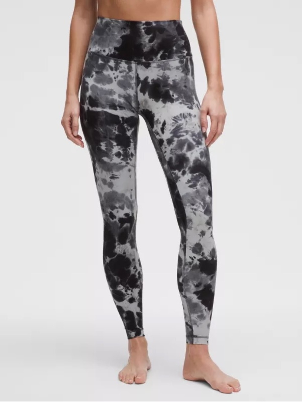 lululemon athletica Tie-Dye High-Rise Leggings - Black & Gray